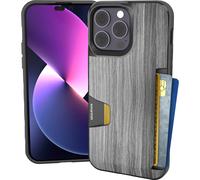 Funda tipo cartera Smartish para iPhone 14 Pro Max - Wallet Slayer Vol. 1 [Delgada y protectora] Tarjetero - Ranura oculta para tarjetas a prueba