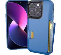 Funda tipo cartera Smartish para iPhone 14 - Wallet Slayer Vol. 1 [Delgada y protectora] Tarjetero - Ranura oculta para tarjetas a prueba de ca d