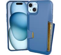 Funda tipo cartera Smartish para iPhone 15 Plus - Wallet Slayer Vol. 1 [Delgada y protectora] Tarjetero - Ranura oculta para tarjetas a prueba de