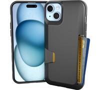 Funda tipo cartera Smartish para iPhone 15 Plus - Wallet Slayer Vol. 1 [Delgada y protectora] Tarjetero - Ranura oculta para tarjetas a prueba de