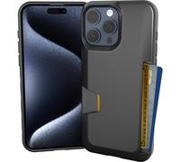 Funda tipo cartera Smartish para iPhone 15 Pro Max - Wallet Slayer Vol. 1 [Delgada y protectora] Tarjetero - Ranura oculta para tarjetas a prueba