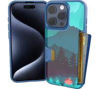Funda tipo cartera Smartish para iPhone 15 Pro - Wallet Slayer Vol. 1 [Delgada y protectora] Tarjetero - Ranura oculta para tarjetas a prueba de
