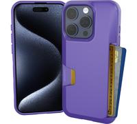 Funda tipo cartera Smartish para iPhone 15 Pro - Wallet Slayer Vol. 1 [Delgada y protectora] Tarjetero - Ranura oculta para tarjetas a prueba de