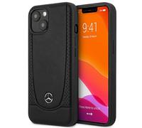 Funda Tipo Case Hardcase Para Apple iPhone 15 Plus Mercedes Stern Cuero Negro