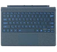 Funda tipo Cover para Microsoft Surface Pro 7+ Pro 7 Pro 6 Pro 5 Pro 4 Pro 3 Generación, teclado Bluetooth con trackpad, carga USB, diseño alemán QWERTY (azul zafiro, retroiluminación)