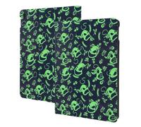 Funda tipo folio con soporte para lápiz, compatible con iPad de 9.ª, 8.ª, 7.ª y 10,2 pulgadas, con diseño de Pesadilla antes de Navidad.