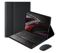 Funda tipo folio con teclado y ratón, compatible con Lenovo Tab P11 de 2.ª generación de 11,5" (TB350FU/TB350XU) 2023, desmontable magnéticamente.