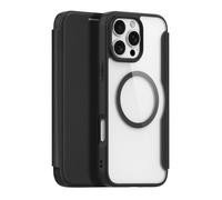 Funda tipo folio DUX DUCIS para iPhone 16 Pro Max con billetera para iPhone 16 Plus, cubierta trasera con MagSafe Negro Para iPhone 16 Pro Max