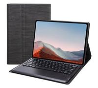 Funda tipo libro con teclado Bluetooth desmontable para Microsoft Surface Pro 8 (12.3 pulgadas)