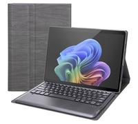 Funda tipo libro con teclado Bluetooth desmontable para Microsoft Surface Pro 9 / Pro 10 / Pro 11 (13 pulgadas)