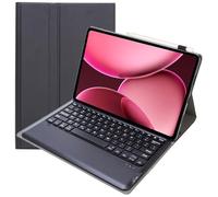Funda tipo libro con teclado Bluetooth desmontable para OnePlus Pad Go 2 (12.1 pulgadas)