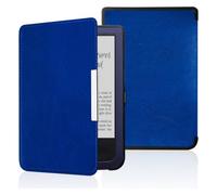 Funda Tipo Libro Delgada Compatible con Pocketbook Basic Lux PB614/PB615 | Para lector de libros electrónicos Basic 2 /Basic 3 PB614/PB615/PB614w Plus de 6 pulgadas(Dark Blue)