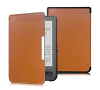 Funda Tipo Libro Delgada Compatible con Pocketbook Touch/Touch Lux 622/623 | Funda de protección completa Para lector de libros electrónicos Touch2 de 6"(Light Brown)