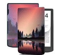 Funda tipo libro delgada para Pocketbook InkPad 4/Color 3/Color 2/Vivlio InkPad 4 7-8 pulgadas, de piel sintética de poliuretano termoplástico, con modo de suspensión automático (HH)