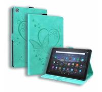 Funda tipo libro para Honor Pad X8a/Pad X9 2024 - Funda delgada con diseño de mariposa en relieve, funda inteligente con tarjetero, apagado y encendido automático, verde