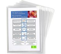 Funda transparente antimicrobiana KANG Tarifold, para documentos DIN A4, UE 25 unid.