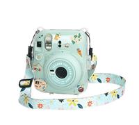 Funda transparente compatible con Fuji Instax Mini 12, funda rígida de transporte para cámara instantánea Fujifilm Instax Mini 12, funda de policarbonato con bolsillo de almacenamiento de fotos y