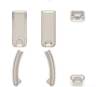 Funda transparente de policarbonato para auriculares Nothing Ear Open 2024 - Funda delgada resistente a los golpes con protección contra arañazos - Opciones transparentes de 10 x 10 x 1 cm (gris)