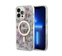 Funda transparente Guess Flower MagSafe - iPhone 14 Pro Max