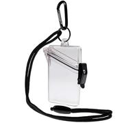 Funda transparente impermeable para tarjetas de identificación, funda deportiva impermeable con cordón y llavero, suministros de insignias de identificación, etiquetas, suministros escolares de