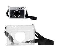 Funda Transparente para Fujifilm Instax Mini EVO, Funda Protectora Transparente para Cámara con Correa para el Hombro para Fujifilm Instax Mini EVO