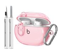 Funda transparente para New Beats Studio Buds + (2023) / Beats Studio Buds (2021), Secure Lock Beats Studio Buds Plus, funda protectora para auriculares inalámbricos a prueba de golpes con kit de