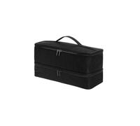 Funda Transporte Para Secador De Pelo Estuche for secador de pelo portátil, resistente al agua, de gran capacidad, for rizador de pelo, de doble capa(Black)