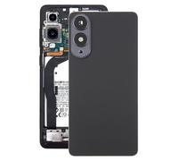 Funda trasera de batería de repuesto compatible con Samsung Galaxy S25 Edge SM-S937, cubierta trasera de batería con cubierta de lente de cámara. Negro