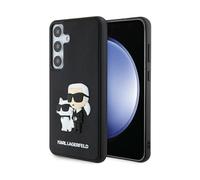 Funda trasera de goma Karl & Choupette 3D Karl Lagerfeld, negra - Samsung Galaxy S24+