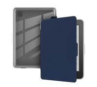 Funda Trasera de Piel sintética acrílica Compatible con Kobo Clara BW/Colour 2024 2E N365 N367 N506 6'' Marco Suave y Transparente para Libros electrónicos(Dark Blue)