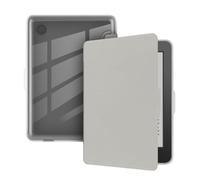 Funda Trasera de Piel sintética acrílica Compatible con Kobo Clara BW/Colour 2024 2E N365 N367 N506 6'' Marco Suave y Transparente para Libros electrónicos(TK Grey)