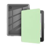 Funda Trasera de Piel sintética acrílica Compatible con Kobo Clara BW/Colour 2024 2E N365 N367 N506 6'' Marco Suave y Transparente para Libros electrónicos(Light Green)