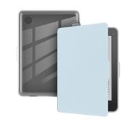 Funda Trasera de Piel sintética acrílica Compatible con Kobo Clara BW/Colour 2024 2E N365 N367 N506 6'' Marco Suave y Transparente para Libros electrónicos(Light Blue)