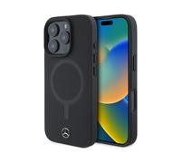 Funda trasera lisa Mercedes-Benz con MagSafe - iPhone 16 Pro, Negro