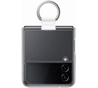 Funda Trasera Oficial Samsung Galaxy Z Flip4 Transparente Con Anillo
