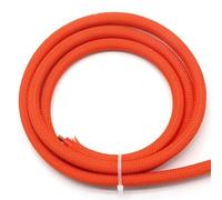 Funda Trenzada de Pet de Alta Densidad de 6 mm: Revestimiento de Cable Duradero for una protección óptima del Cable.(Orange,2meter)