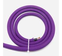 Funda Trenzada de Pet de Alta Densidad de 6 mm: Revestimiento de Cable Duradero for una protección óptima del Cable.(Purple,1meter)