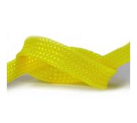Funda Trenzada de Pet expandible para gestión de Cables, Organizador de Cables, Protector de 10 mm de diámetro(Yellow,50 Meters)