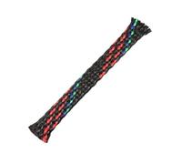 Funda Trenzada Flexible para protección de Cables de 4 mm, 8 mm y 12 mm de diámetro.(Red Blue Green,4mm-5 Meters)