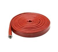 Funda Trenzada for Cable Resistente a Altas temperaturas - Tubo de Fibra de Vidrio ignífugo for la gestión y protección de Cables | 1 Pieza(Red,12MMx1M)