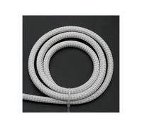 Funda trenzada for mascotas, color blanco y plateado, 1~50m, 2/4/6/8/10/12/16/20/25mm, envoltura de Cable de alta densidad for Cables eléctricos(20mm,1 m)