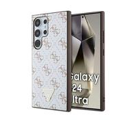 Funda triangular Guess 4G, blanca - Galaxy S24 Ultra