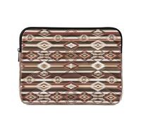 Funda tribal geométrica a rayas para laptop, funda acolchada para laptop de 15.6 pulgadas para mujeres y hombres