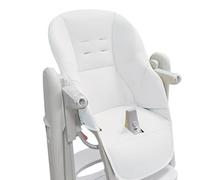 Funda trona | Cojín trona de bebé para Peg Perego | Funda para silla comedor piel sintética para Chicco | Almohadilla asiento trona | Fundas sillas altas para niños pequeños