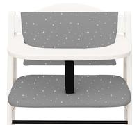 Funda trona universal 2 piezas - cojin para de tronas fundo silla para niños y niñas para Hauck y Stokke comer Cojín para silla infantil con revestimiento impermeable y estable Galaxia