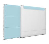 Funda TUDIA SKN Flip para Onyx Boox Go 7/Color 7 (2024/2025). TPU Transparente, Cuero sintético, Trifold, Carga/suspensión automática y antichoque - Azul