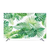 Funda Tv Custom 19" - 80" 22 pulgadas 75 pulgadas decorativo cubierta de la capilla for la pantalla de TV PC hojas de palma verde impermeable del flamenco Protector Pantalla TV Exterior ( Color : Gree