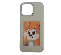 Funda ultra delgada para Pro Max compatible con cargas de imágenes personalizadas a través de aplicaciones dedicadas e integración NFC (16 promax gris)