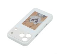 Funda ultra delgada para Pro Max compatible con cargas de imágenes personalizadas a través de aplicación dedicada e integración NFC (17 promax blanco)