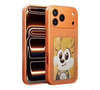 Funda ultra delgada para Pro Max compatible con cargas de imágenes personalizadas a través de aplicación dedicada e integración NFC (16 Pro naranja)